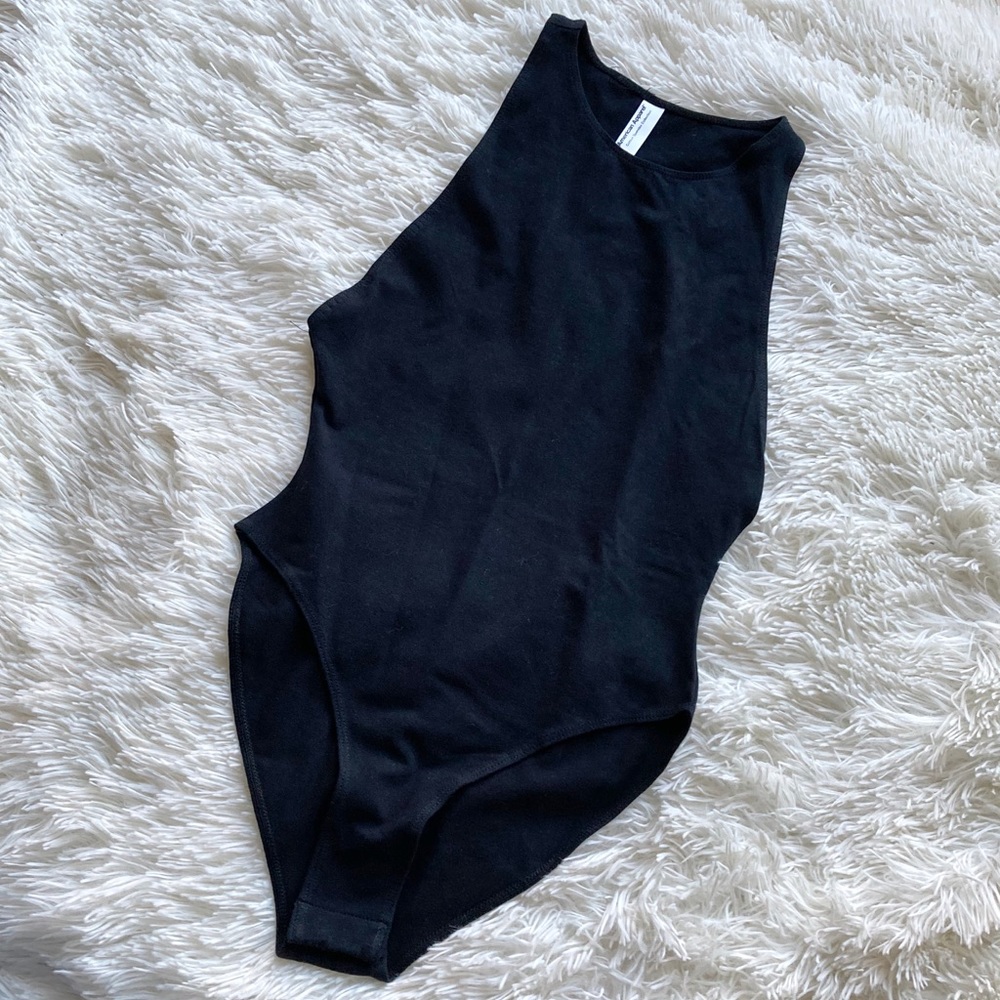 NWOT - Black American Apparel Racerback Bodysuit